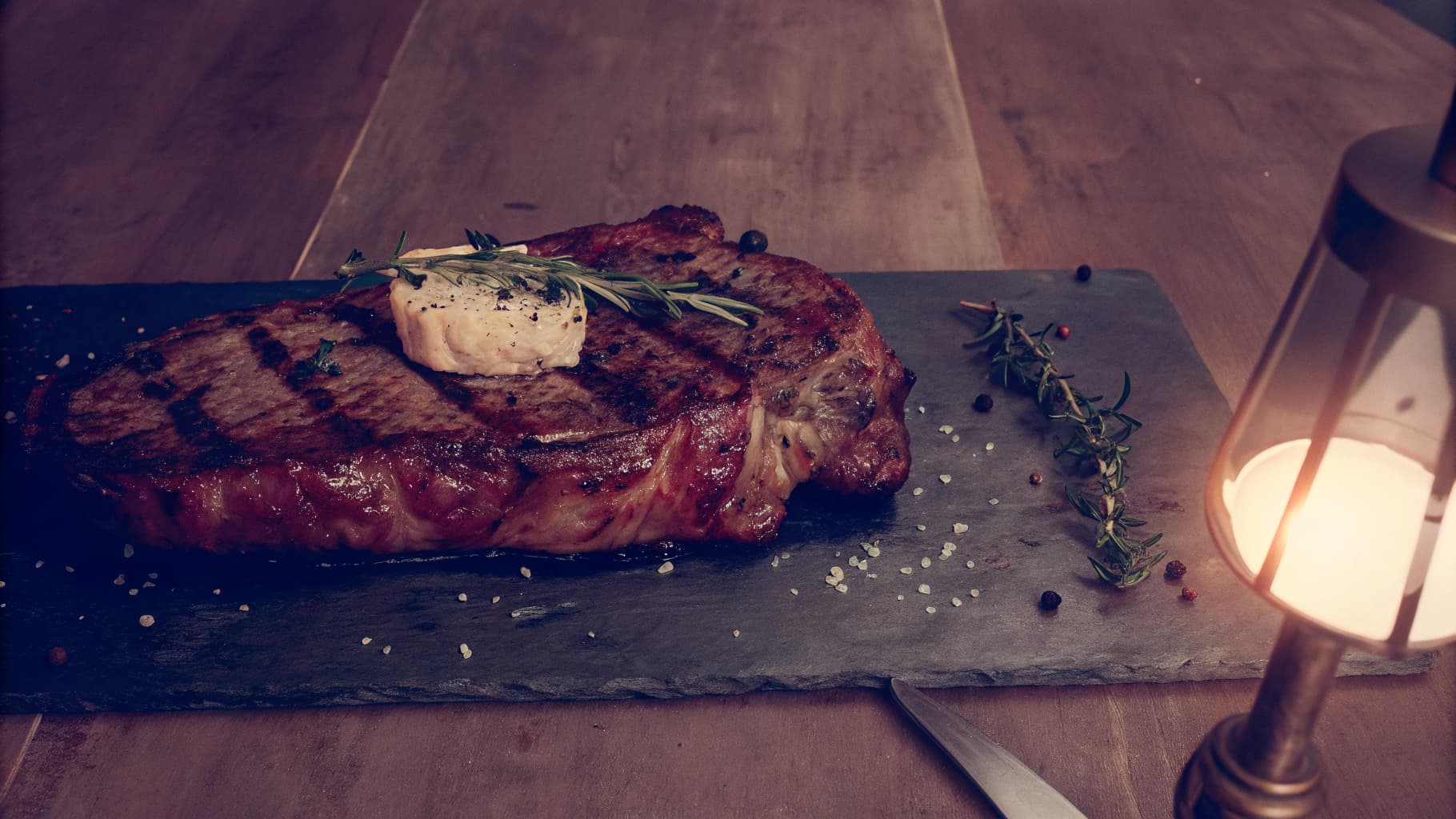 Certified Black Angus prime steak from Hartley Ranch Texas